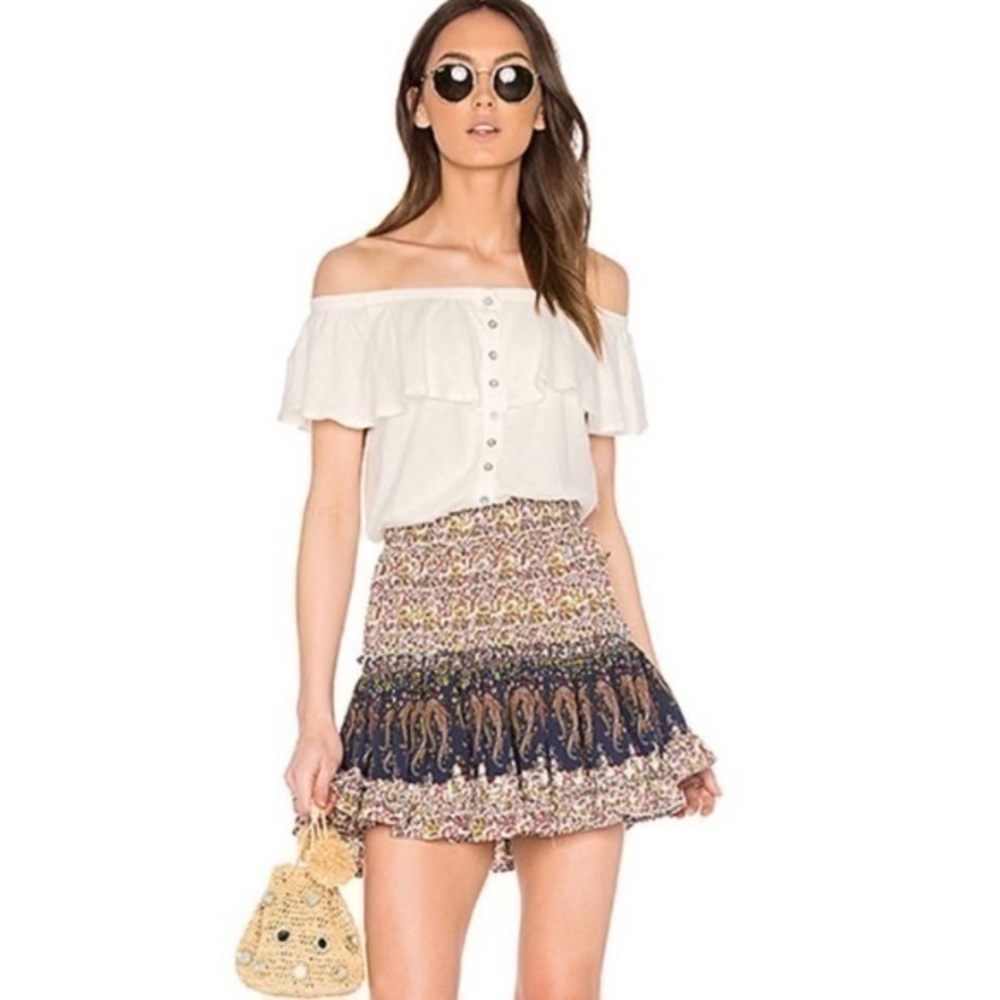 Free People Love Letter Off The Shoulder Tube Crop Top NWT